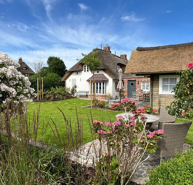 Ferienhaus Föhrliebt Gartenhaus aussen